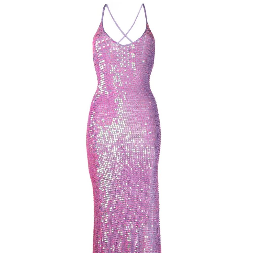 Marie Sequin Crochet Dress - M/L RETROFETE DRESS